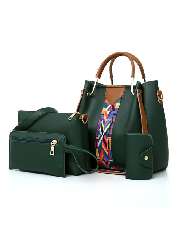 SHOPIQAT Four-Piece Mother-in-Law Bag Portable Shoulder Messenger Bucket Bag - Premium from shopiqat - Just $11.500! Shop now at shopiqat